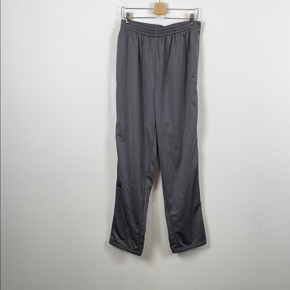 Champs Tricot Snap Breakaway Warmup Athletic Men's L Gray Relax Fit Sweatpants